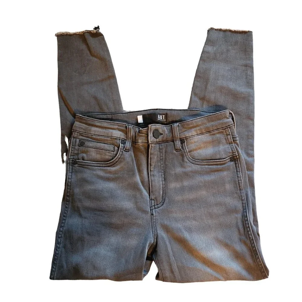 Kut From the Kloth High Rise Connie Fab Ab Ankle Skinny, Size 6 - Picture 2 of 6